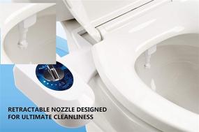 img 1 attached to 💦 Astor CB-1000 Bidet Toilet Seat Attachment - Fresh Water Spray, Non-Electric Mechanical Upgrade