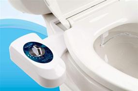 img 4 attached to 💦 Astor CB-1000 Bidet Toilet Seat Attachment - Fresh Water Spray, Non-Electric Mechanical Upgrade