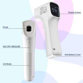 img 3 attached to Non-Contact Infrared Forehead and Ear Thermometer - Ideal for Babies, Children, and Adults - With Fever Alarm - Versatile for Surface and Room Use