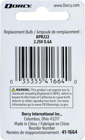 img 1 attached to 🔦 Dorcy 2-Pack Krypton Replacement Bulbs - 2AA-2.25V, 0.6A (Model: 41-1664)