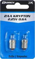 🔦 dorcy 2-pack krypton replacement bulbs - 2aa-2.25v, 0.6a (model: 41-1664) logo