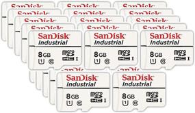 img 4 attached to 📷 SanDisk Industrial 8GB Micro SD Memory Card Class 10 UHS-I MicroSDHC (Bulk 25 Pack) in Cases Bundle + Everything But Stromboli Card Reader