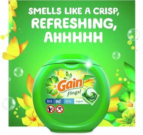 img 2 attached to 81 Count Gain Flings! HE Laundry Detergent Soap Pacs - Original Scent, High Efficiency