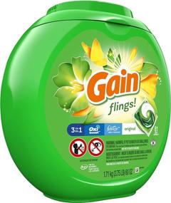 img 3 attached to 81 Count Gain Flings! HE Laundry Detergent Soap Pacs - Original Scent, High Efficiency