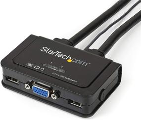 img 3 attached to StarTech.com USB Powered Dual Port VGA KVM Switch - 2 Port USB VGA Cable KVM Switch with Remote Switch (SV211USB), Black