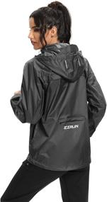 img 2 attached to EZRUN Waterproof Windbreaker Lightweight Packable Women's Clothing