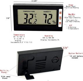 img 3 attached to 🌡️ WiseField Digital Hygrometer Thermometer: Accurate Humidity Monitor & Temperature Gauge for Indoor Use