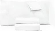 jennifer adams essentials king sheet set - 4 piece microfiber sheets & pillowcases - premium wrinkle-resistant & breathable bedding - deep pockets up to 16” (white, king) - best price guaranteed! logo