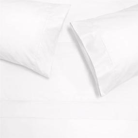 img 3 attached to Jennifer Adams Essentials King Sheet Set - 4 Piece Microfiber Sheets & Pillowcases - Premium Wrinkle-Resistant & Breathable Bedding - Deep Pockets up to 16” (White, King) - Best Price Guaranteed!