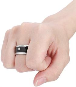 img 1 attached to 💍 Smart Ring - No Charging, Waterproof & Universal Wear; NFC Enabled; Size 7