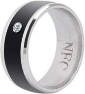 💍 smart ring - no charging, waterproof & universal wear; nfc enabled; size 7 logo