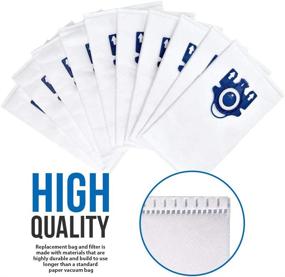 img 1 attached to 🎒 High-Quality GLLO Replacement AirClean 3D Efficiency Dust Bags | Compatible with Miele Type GN Vacuum Bags | Fits Miele S2, S5, S8, Classic C1, Complete C2, and Complete C3 Series | Includes 10 Bags & 2 Filters