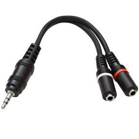 img 1 attached to Seismic Audio - SA-iEM2EF - 3.5mm Male to Dual 3.5mm Female Splitter Patch Cable - Y Cord for iPad, iPhone, Android, Laptop, MP3, and More