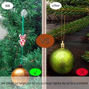 img 2 attached to 🎄 24-Piece Set of Christmas Mini Ornaments with No-Slip Hooks - Perfect for Xmas Tree Decorations, Small or Large Ornament Hanging, and Ball Locking Ropes