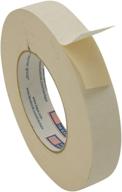 📦 intertape 591/beig136 double sided flat back paper tape - beige, 1&#34; x 36 yd logo