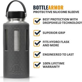 img 2 attached to BottleArmor - Hydro Flask Water Bottle Silicone Sleeve Cover Case Skin (Available in Various Sizes & Colors)