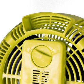 img 1 attached to Comfort Zone CZHV8T Yellow 8-inch 🌀 Wall-Mountable High-Velocity Fan: 3-Speed, Adjustable Tilt, Plastic Blades