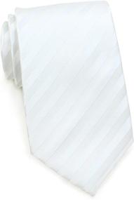 img 4 attached to Bows N Ties Necktie Monochromatic Striped Microfiber Men's Accessories for Ties, Cummerbunds & Pocket Squares