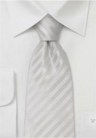 img 2 attached to Bows N Ties Necktie Monochromatic Striped Microfiber Men's Accessories for Ties, Cummerbunds & Pocket Squares