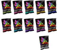 🌈 chameleon colors color powder - 70g individual packets, 10 pack + bonus white - ideal for group activities of 3-5 people - vibrant red, yellow, blue, orange, purple, pink, navy, magenta, aquamarine, and green powder logo