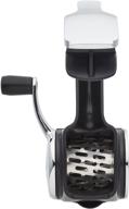 sabatier west blade handheld manual rotary grater with patented stainless steel flake grating drum, 11.5-inch, black logo