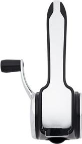 img 3 attached to Sabatier West Blade Handheld Manual Rotary Grater with Patented Stainless Steel Flake Grating Drum, 11.5-Inch, Black