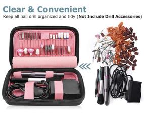 img 2 attached to Waterproof Nail Drill Bits Holder Container - Organizer Storage Case for Acrylic Nail Drill Kit, Portable and Durable (Case Only)