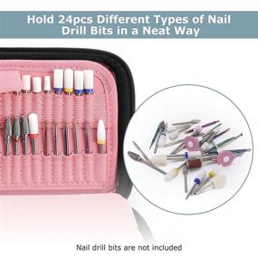 img 1 attached to Waterproof Nail Drill Bits Holder Container - Organizer Storage Case for Acrylic Nail Drill Kit, Portable and Durable (Case Only)