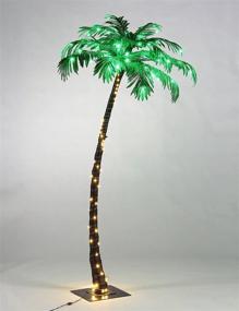 img 3 attached to 🌴 5FT Artificial Lighted Palm Tree by Lightshare - 56 LED Lights, Perfect Home, Party, Christmas, Nativity, and Patio Decoration