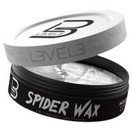 💇 spider wax level 3 - long-lasting hold with improved hair volume and texture - high-performance hair wax for men logo