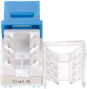 img 2 attached to 🔌 Категория 6 RJ45 Keystone Jack Punch-Down Network Blue (50): Высокопроизводительное решение для сетевого подключения