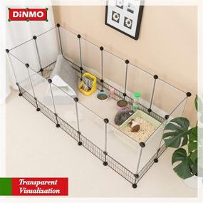 img 3 attached to 🐹 DINMO C&C Cage and Playpen: Fun and Interactive Small Animal Enclosure for Guinea Pigs, Rabbits, and Bunnies