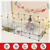 🐹 dinmo c&c cage and playpen: fun and interactive small animal enclosure for guinea pigs, rabbits, and bunnies logo