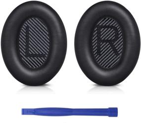 img 4 attached to 🎧 High-Quality Replacement Ear Pads for Bose QC35 and QC35 II headphones (Black)