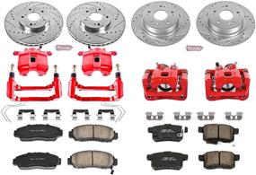 img 2 attached to 🔥 Улучшите тормозные характеристики вашего автомобиля с помощью набора тормозной системы Power Stop KC5391 1-Click Performance Brake Kit с суппортом
