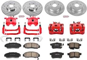 img 1 attached to 🔥 Улучшите тормозные характеристики вашего автомобиля с помощью набора тормозной системы Power Stop KC5391 1-Click Performance Brake Kit с суппортом