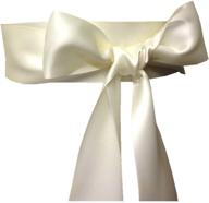 classic ribbon women's wedding bridal accessories belts - simplistic elegance logo