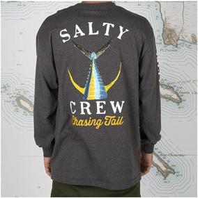 img 1 attached to Salty Crew Tailed Sleeve T Shirt: Ultimate Comfort and Style for Saltwater Enthusiasts