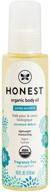 🌿 honest company organic body oil: certified organic, all-natural, plant-based, hypoallergenic, lightweight, biodegradable blend with jojoba, tamanu, olive, avocado & sunflower oil - 4 fl oz logo