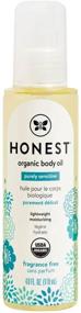 img 4 attached to 🌿 Honest Company Organic Body Oil: Certified Organic, All-Natural, Plant-Based, Hypoallergenic, Lightweight, Biodegradable Blend with Jojoba, Tamanu, Olive, Avocado & Sunflower Oil - 4 fl oz