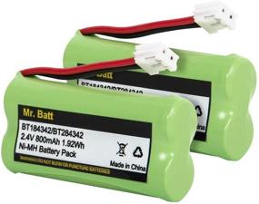 img 4 attached to 🔋 2-Pack BT18433 BT28433 BT184342 BT-1011 Replacement Batteries for Vtech Cordless Phone CS6209 CS6219 CS6229 DS6151 AT&T CL80100 CL80109 Uniden DCX400 Handset