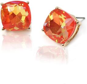 img 4 attached to Miracle Collection Faceted Statement Earrings Girls' Jewelry