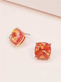 img 3 attached to Miracle Collection Faceted Statement Earrings Girls' Jewelry