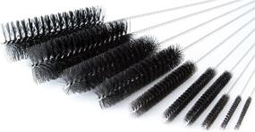 img 3 attached to 🧹 LoveInUSA 8 Inch Nylon Tube Pipe Brushes Cleaning Brush Set - 10 Packs: Ideal for Straws, Glasses, Keyboards, Jewelry Cleaning with Protective Cap