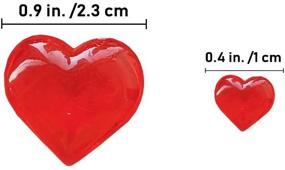 img 3 attached to 💖 Valentine's Day Wedding Anniversary Party Decorative Heart Gems - 700 Pcs, 2 Sizes Red Acrylic Hearts, Crystal Heart Shaped Diamond Gems, Perfect for Vase Fillers, Table Scatters