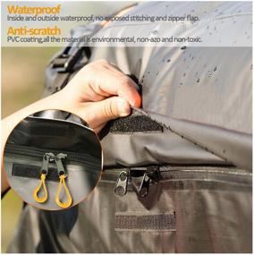 img 1 attached to 🚗 AUPERTO 15 Cubic Feet Car Rooftop Cargo Carrier Bag - Cargo Bag for Cars with Rack/Rail/Cross Bar