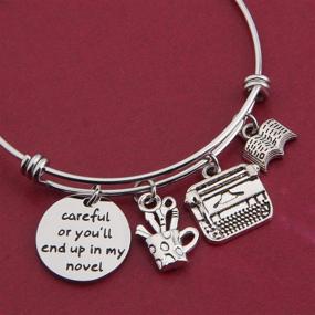 img 1 attached to 🖋️ Gzrlyf Writer Bracelet: A Perfect Gift for Authors, Novelists, and Writers!