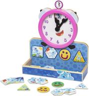 🕒 melissa & doug blue's clues & you! wooden tickety tock magnetic clock set (31-piece) logo