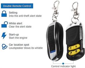 img 3 attached to 🔒 Anti-Theft Alarm System with Remote Control & Engine Start for Motorcycle Security