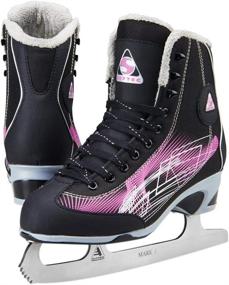 img 1 attached to Ultima Softec Rave Women's/Girls Figure Skates by Jackson